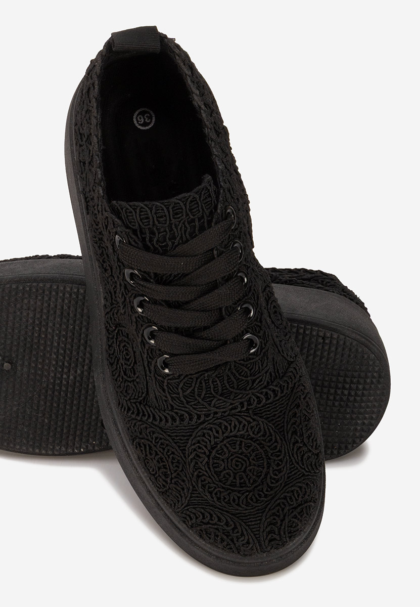Sneakers cu platformă Anneira negri
