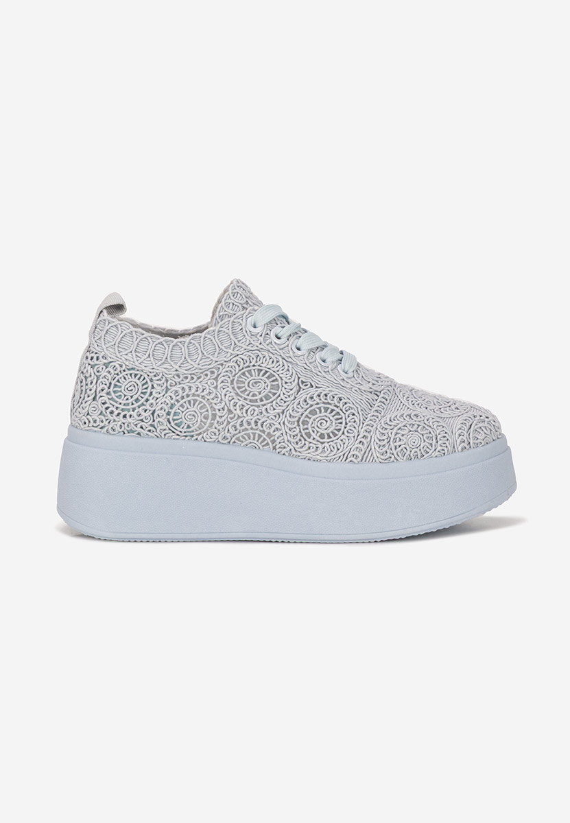 Sneakers cu platformă Anneira albastri