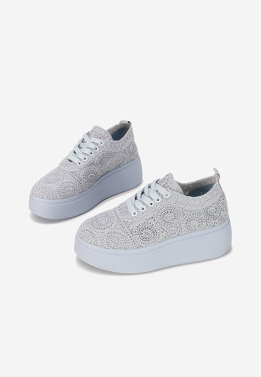 Sneakers cu platformă Anneira albastri