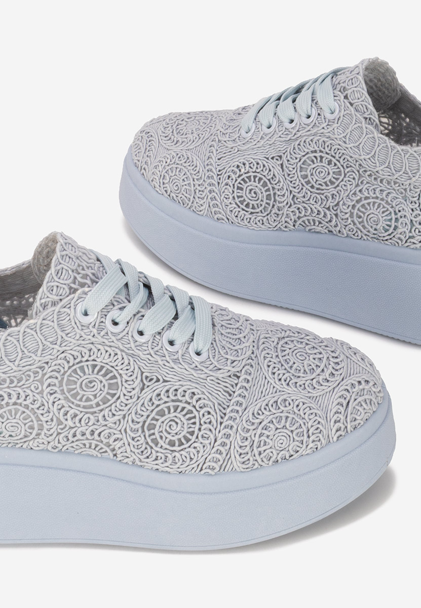 Sneakers cu platformă Anneira albastri