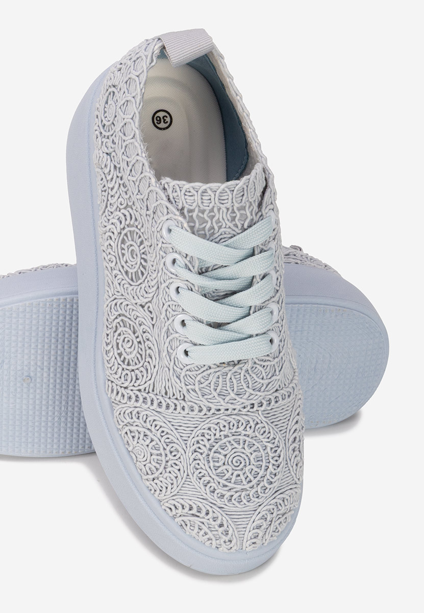 Sneakers cu platformă Anneira albastri