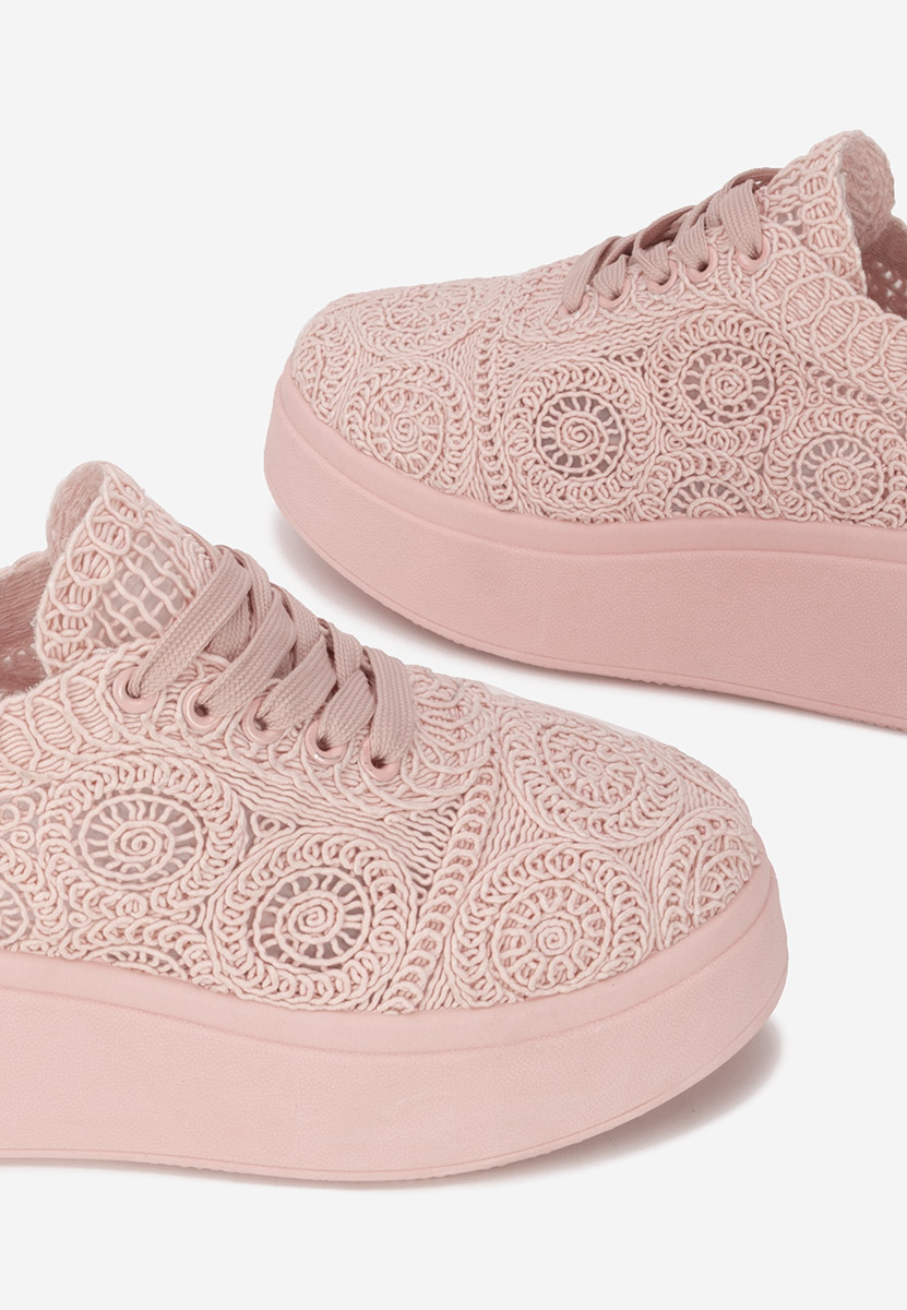Sneakers cu platformă Anneira roz
