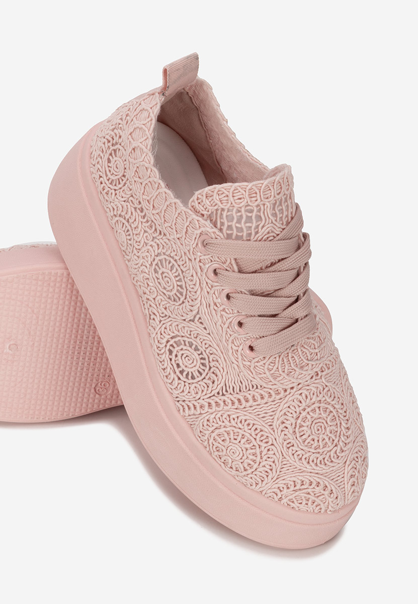 Sneakers cu platformă Anneira roz