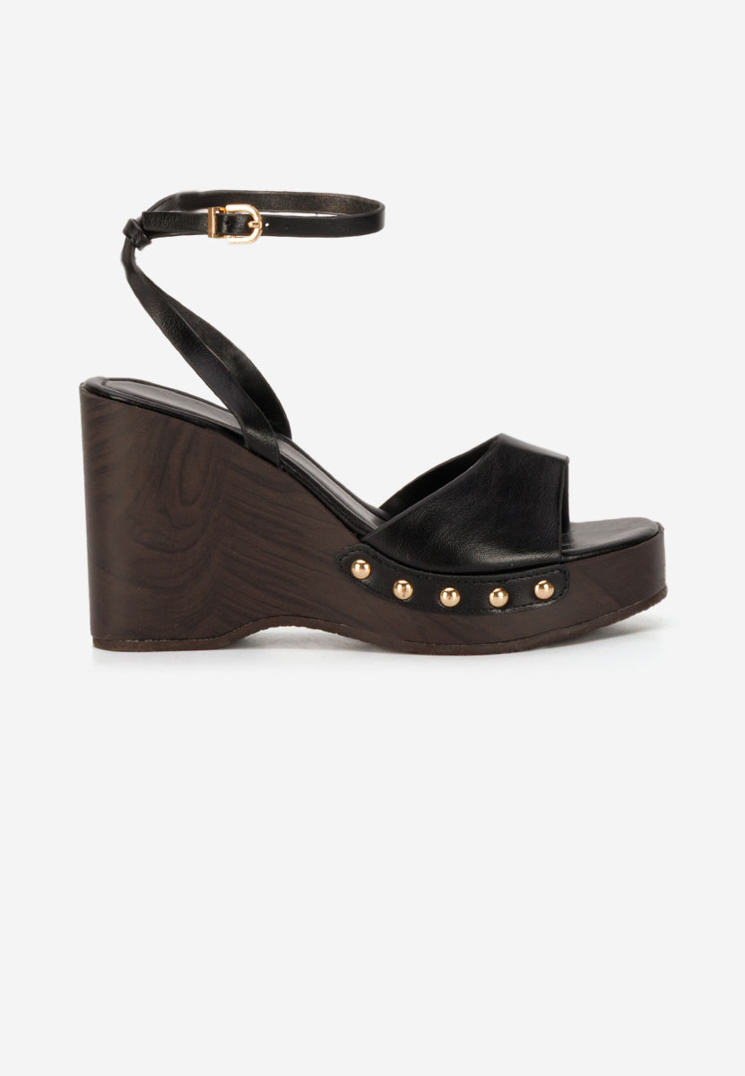Sandale cu platforma Mirya negre