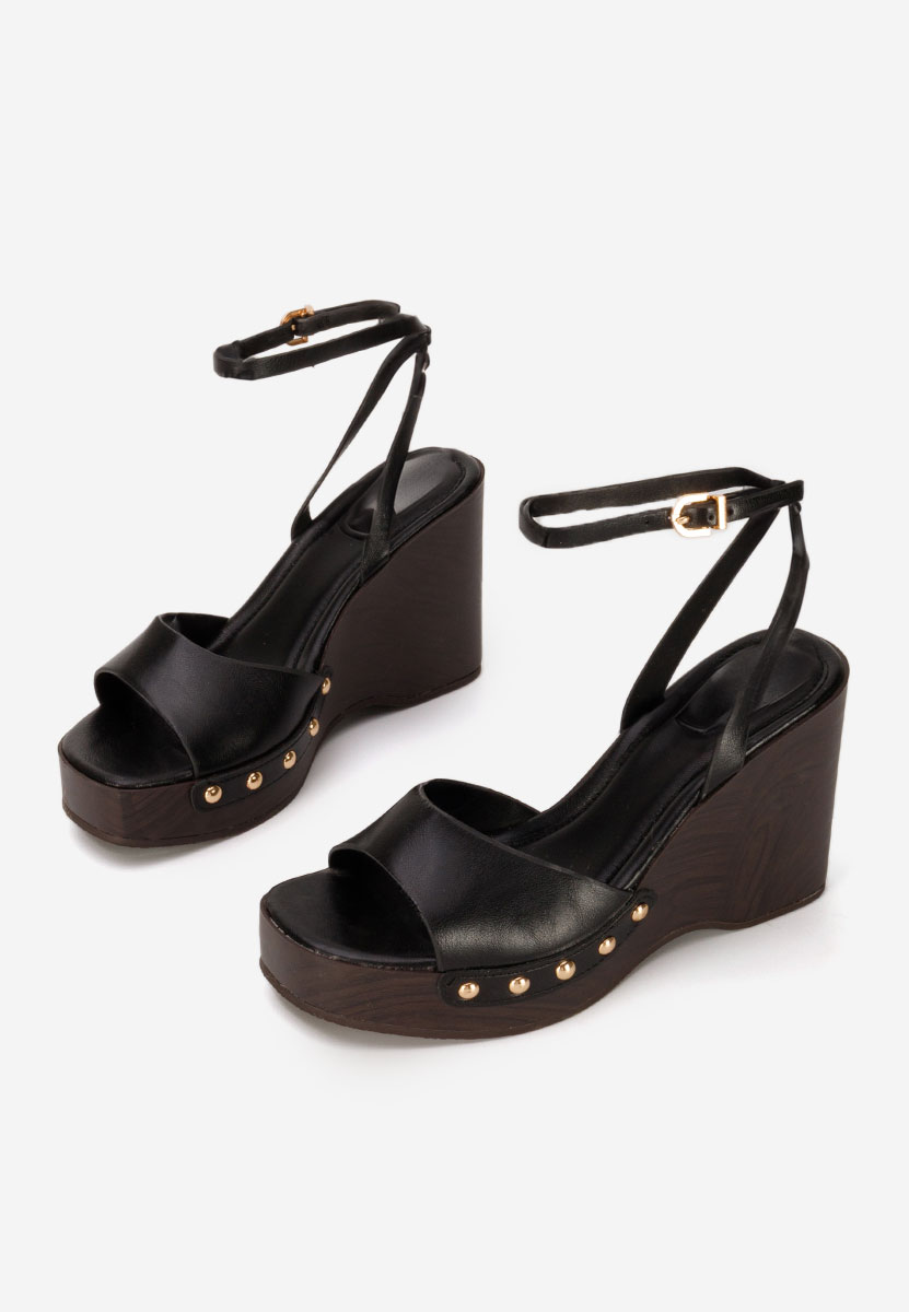 Sandale cu platforma Mirya negre