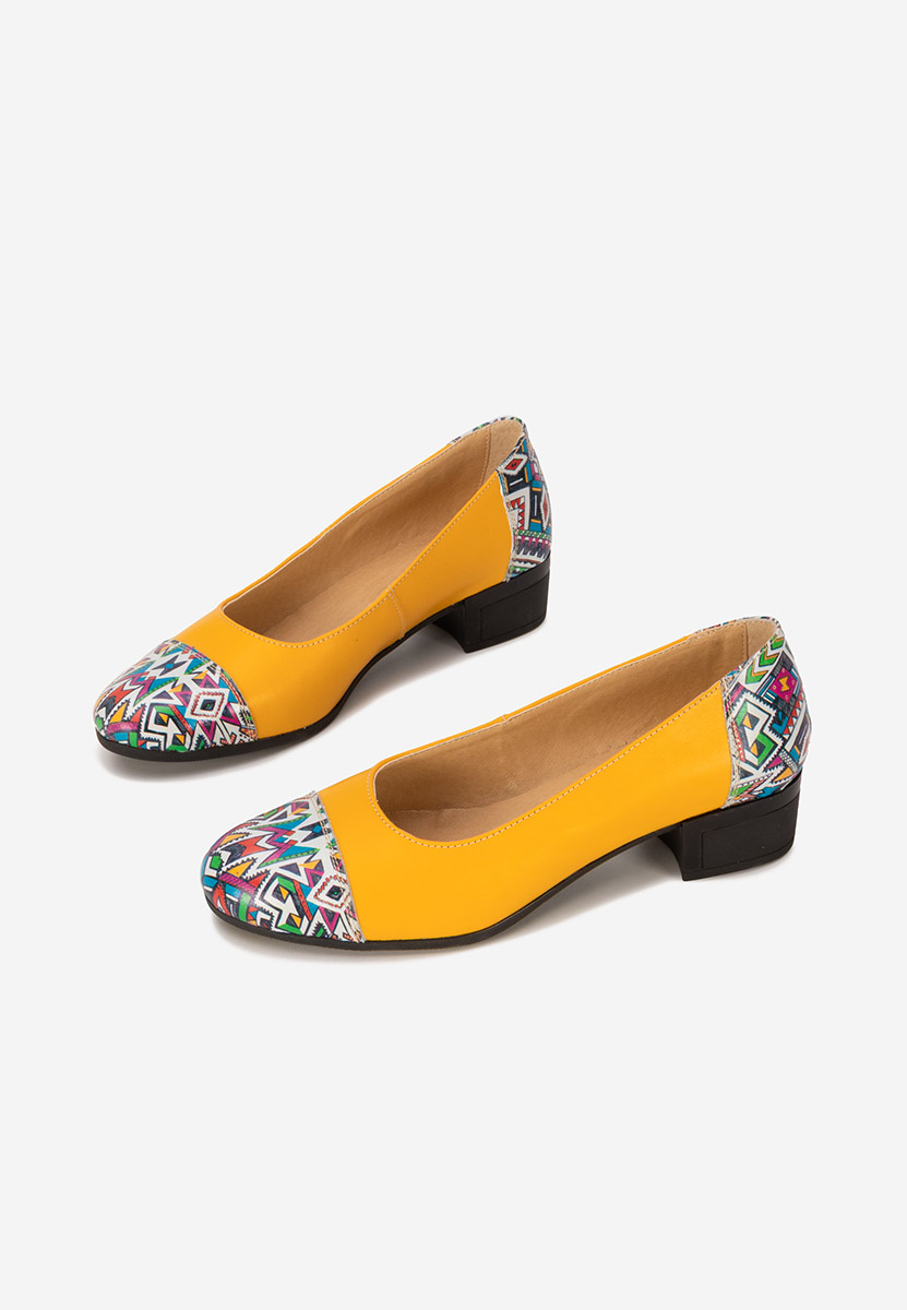 Pantofi dama piele Selinna galbeni