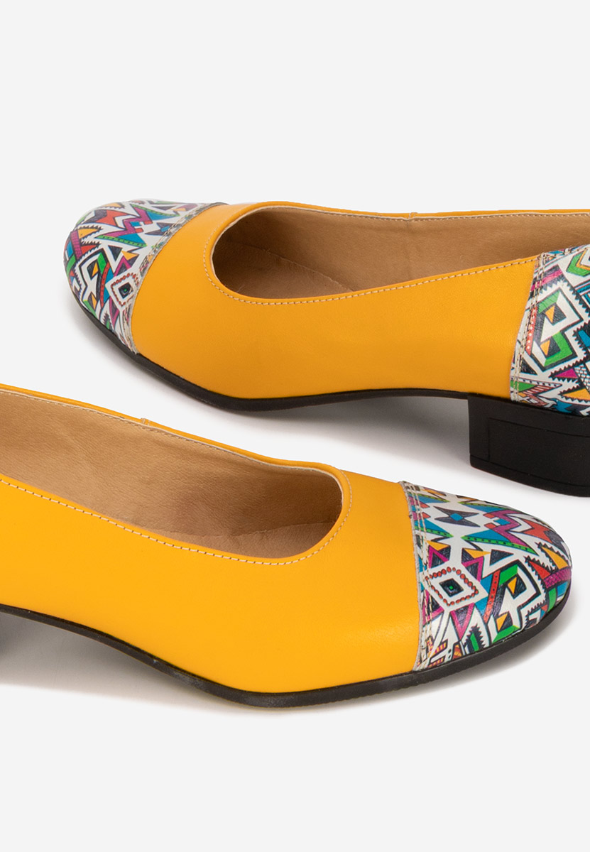 Pantofi dama piele Selinna galbeni