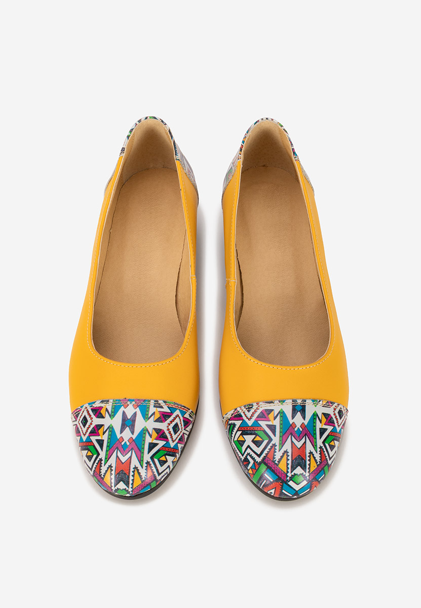 Pantofi dama piele Selinna galbeni