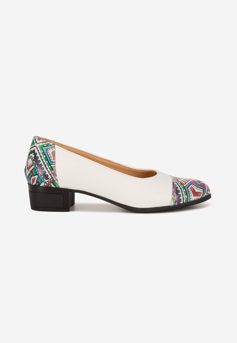 Pantofi dama piele Selinna albi