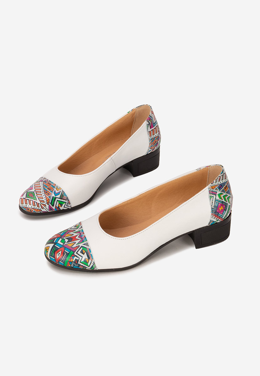 Pantofi dama piele Selinna albi