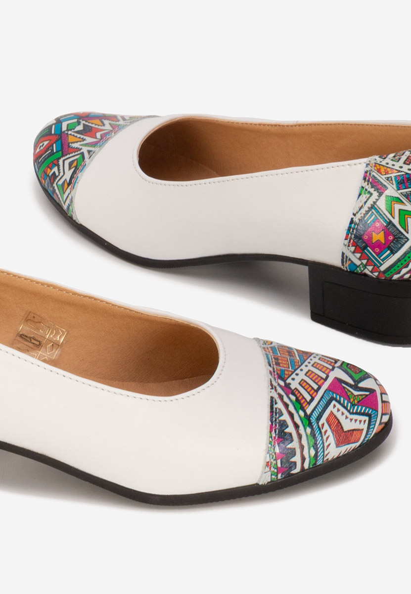 Pantofi dama piele Selinna albi