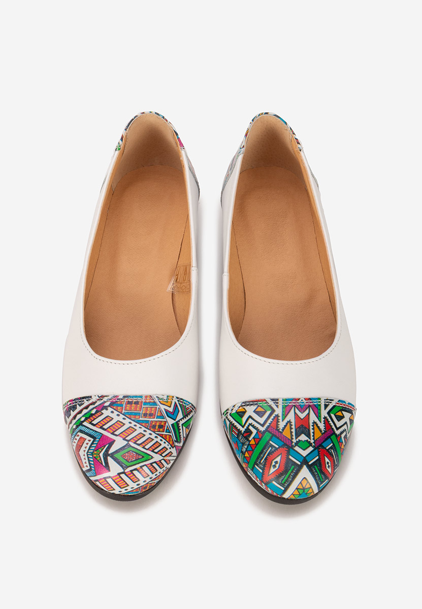 Pantofi dama piele Selinna albi