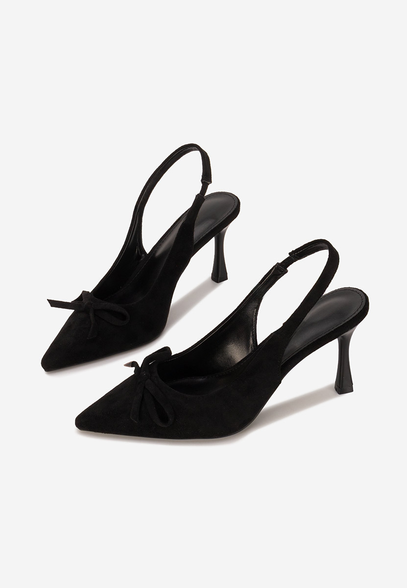 Pantofi slingback Kamela negri