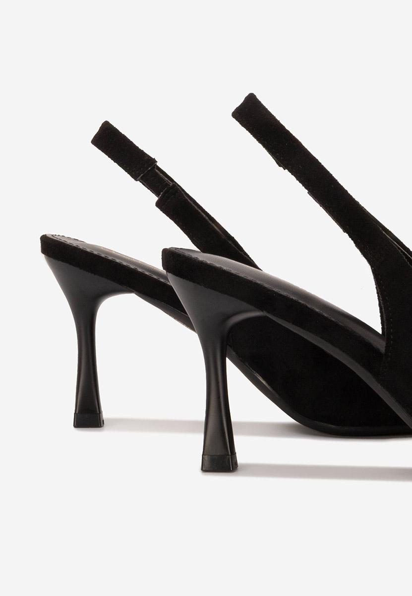 Pantofi slingback Kamela negri