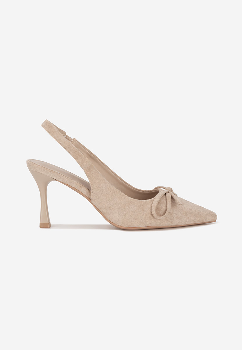 Pantofi slingback Kamela bej