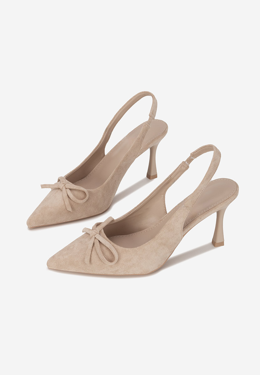 Pantofi slingback Kamela bej
