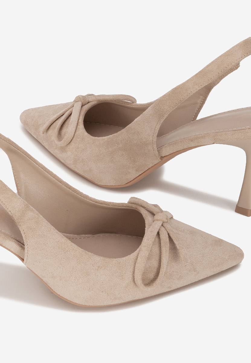 Pantofi slingback Kamela bej