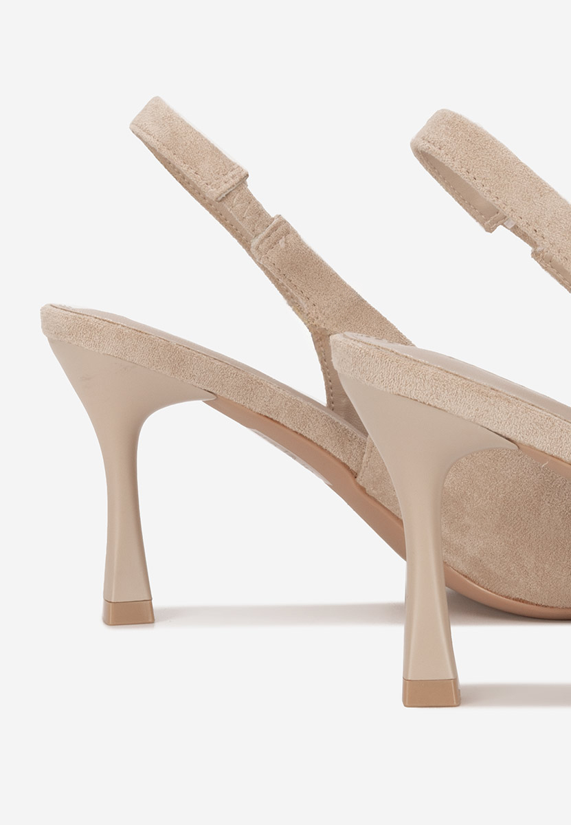 Pantofi slingback Kamela bej