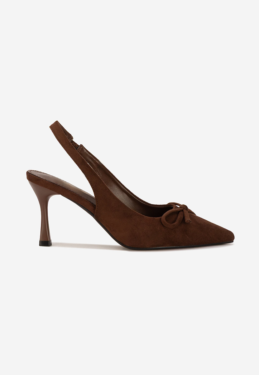 Pantofi slingback Kamela maro