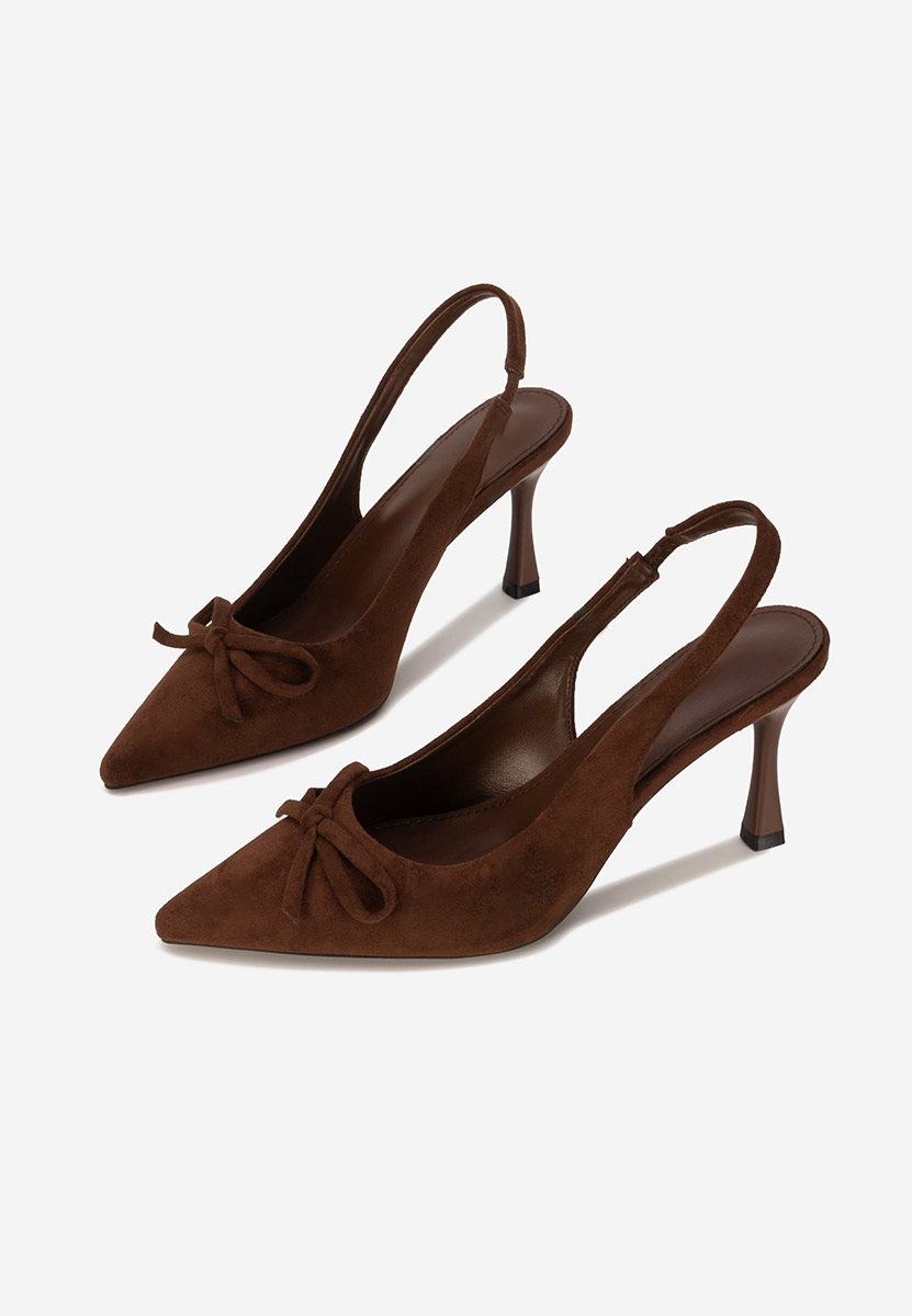 Pantofi slingback Kamela maro