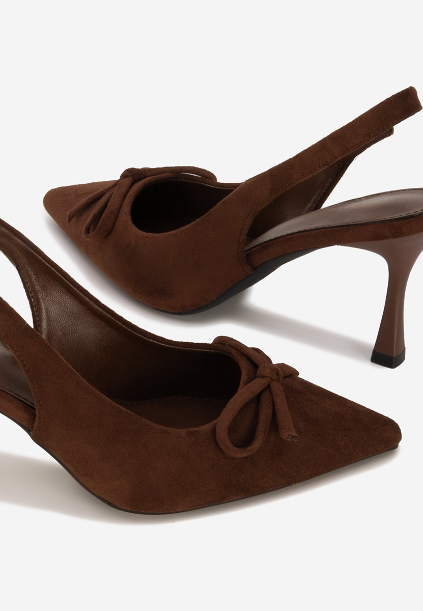Pantofi slingback Kamela maro