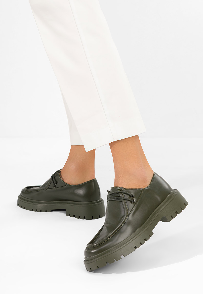 Pantofi casual dama Grinora verzi