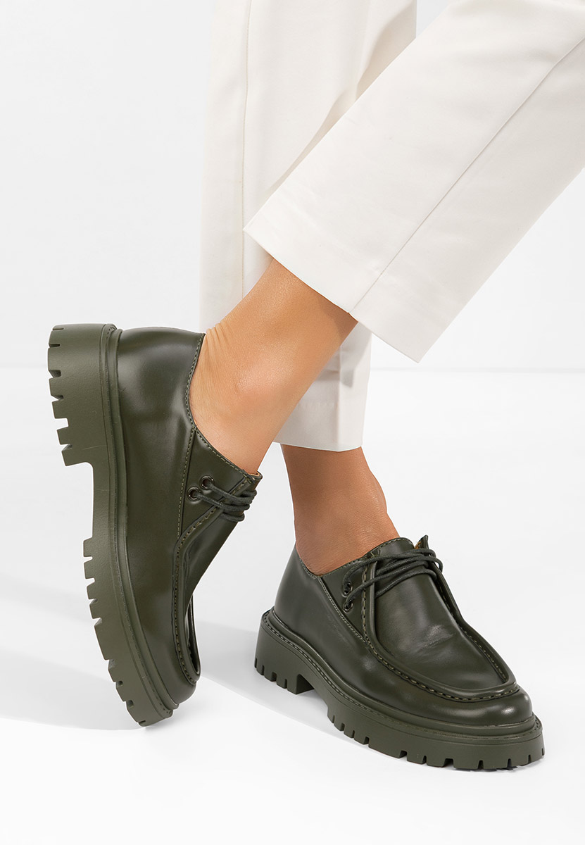 Pantofi casual dama Grinora verzi