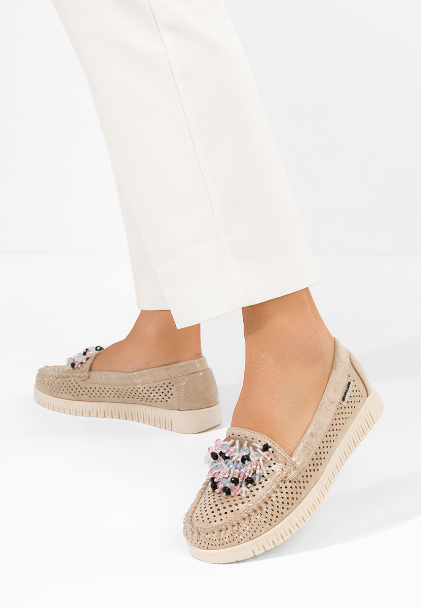 Mocasini dama Lynna V2 aurii