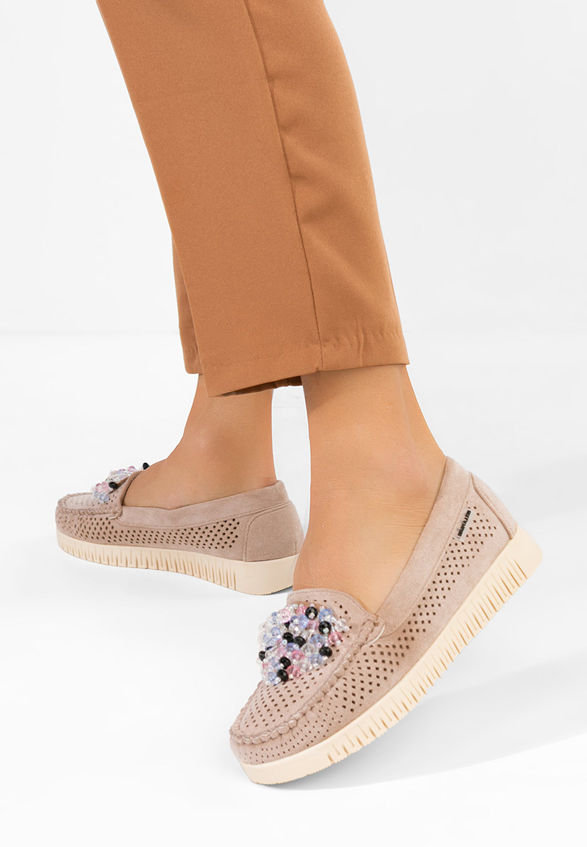 Mocasini dama Lynna V2 bej