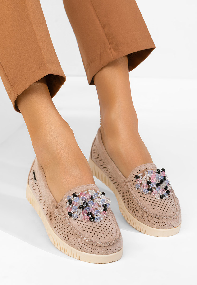 Mocasini dama Lynna V2 bej