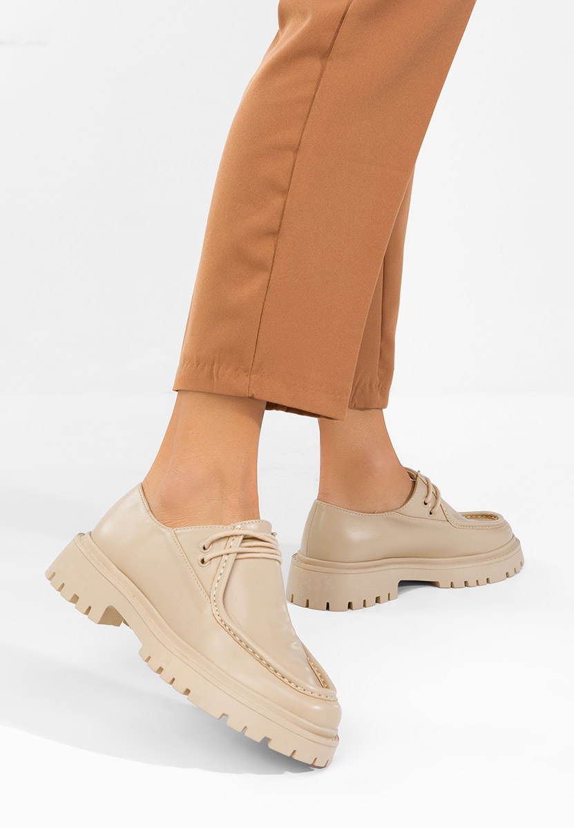 Pantofi casual dama Grinora bej