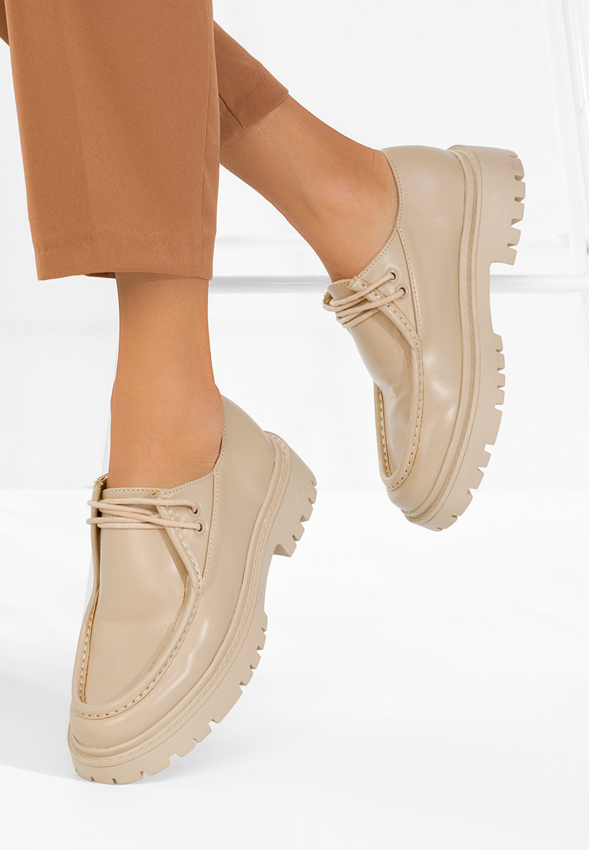 Pantofi casual dama Grinora bej