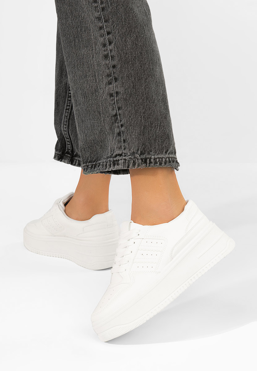 Sneakers cu platformă Liorna albi