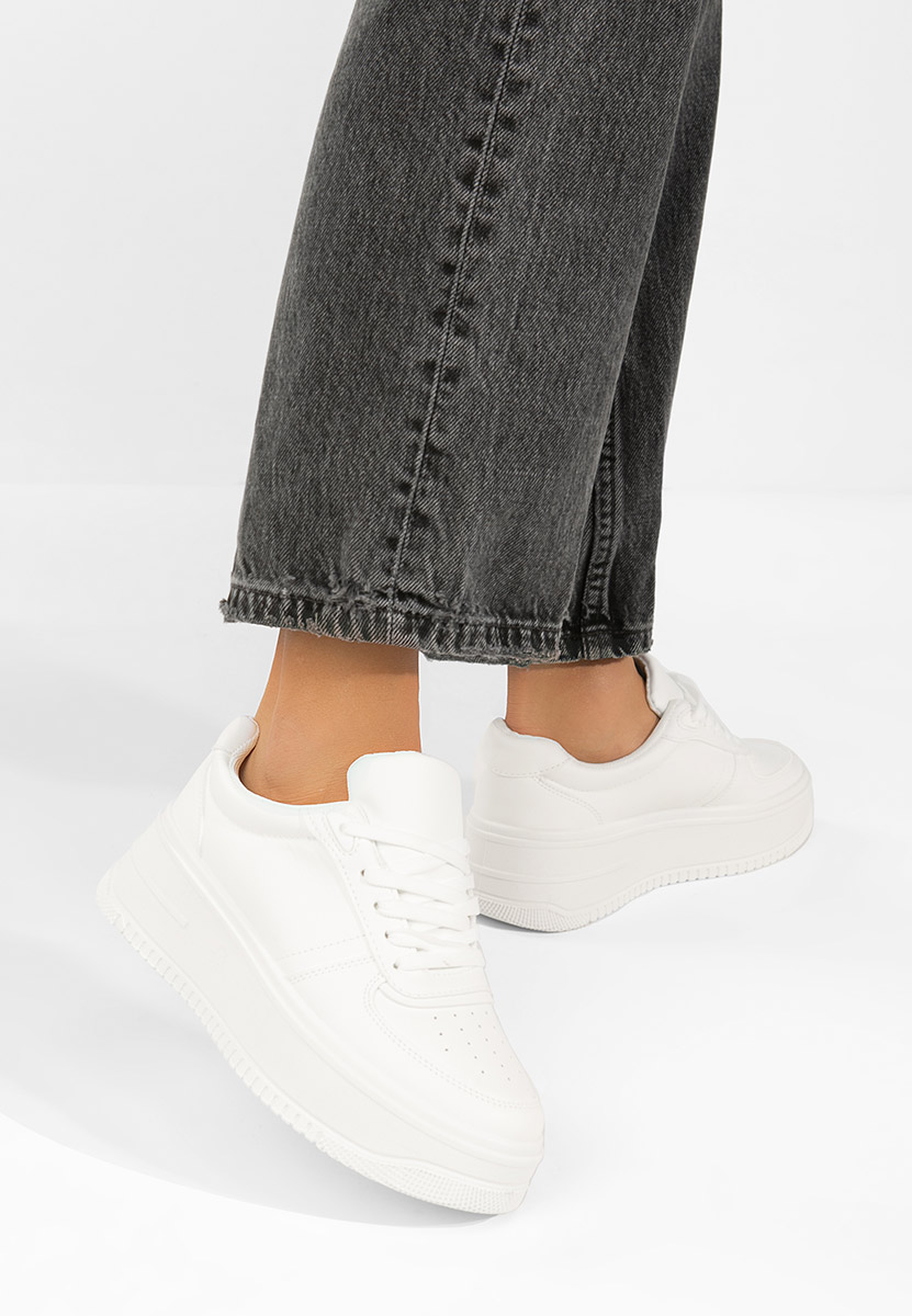 Sneakers cu platformă Seminia albi