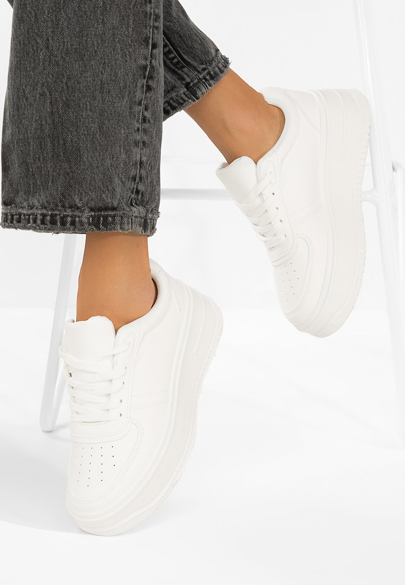 Sneakers cu platformă Seminia albi