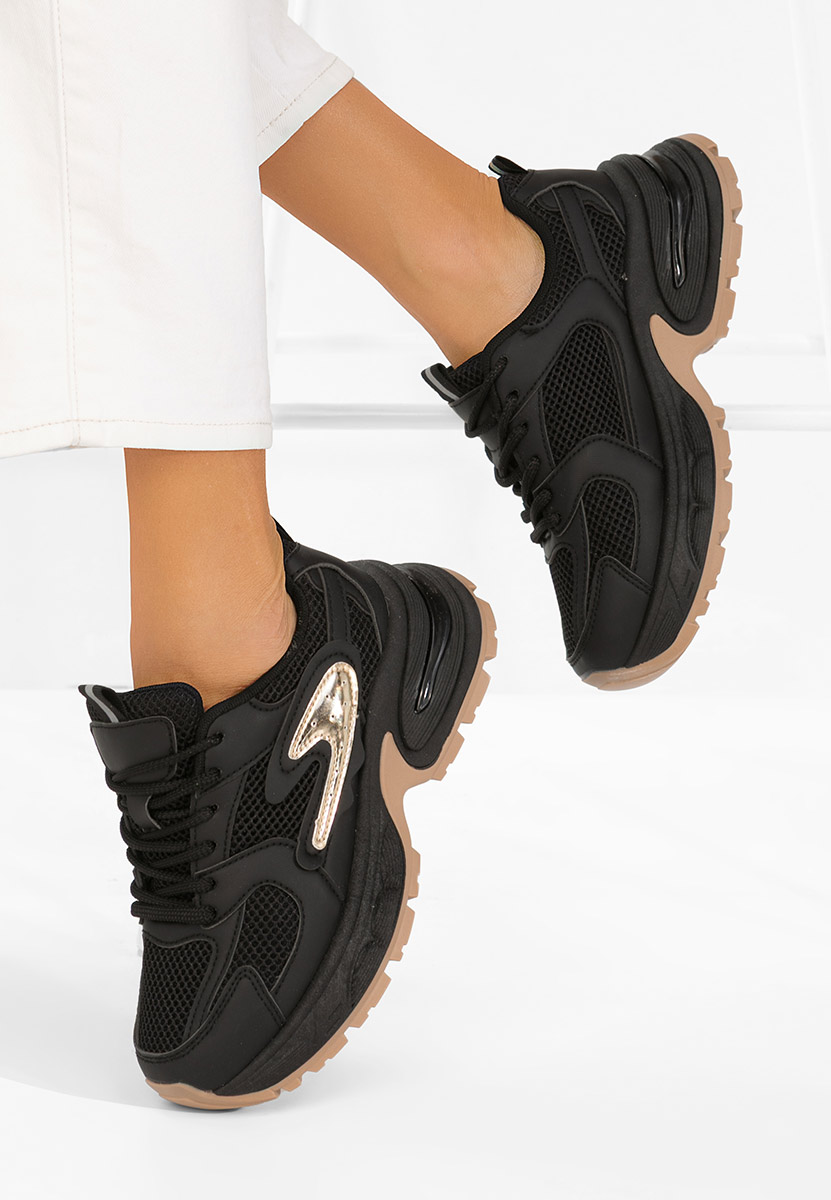 Sneakers cu platforma Ismira negri