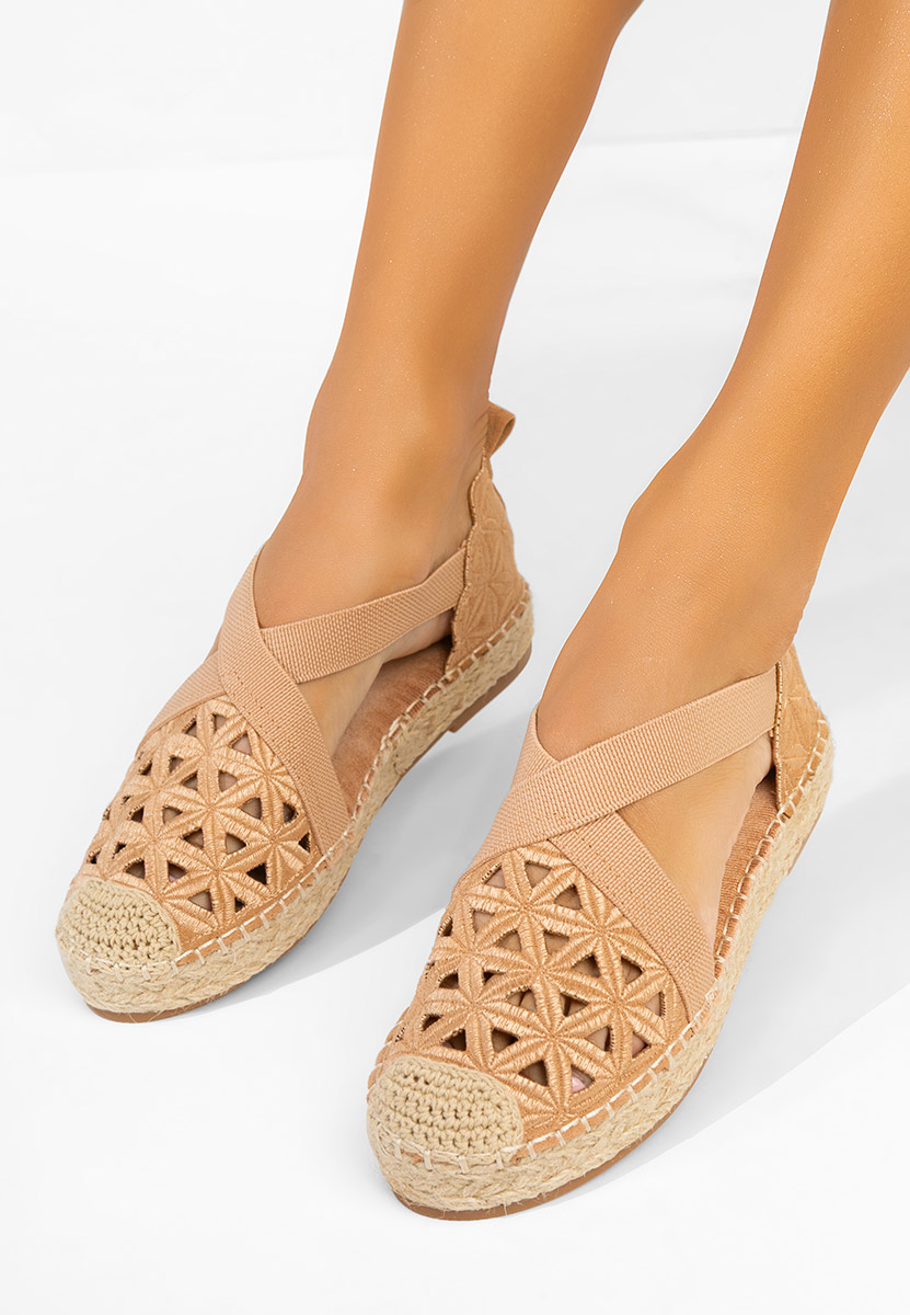 Espadrile dama Feliania camel