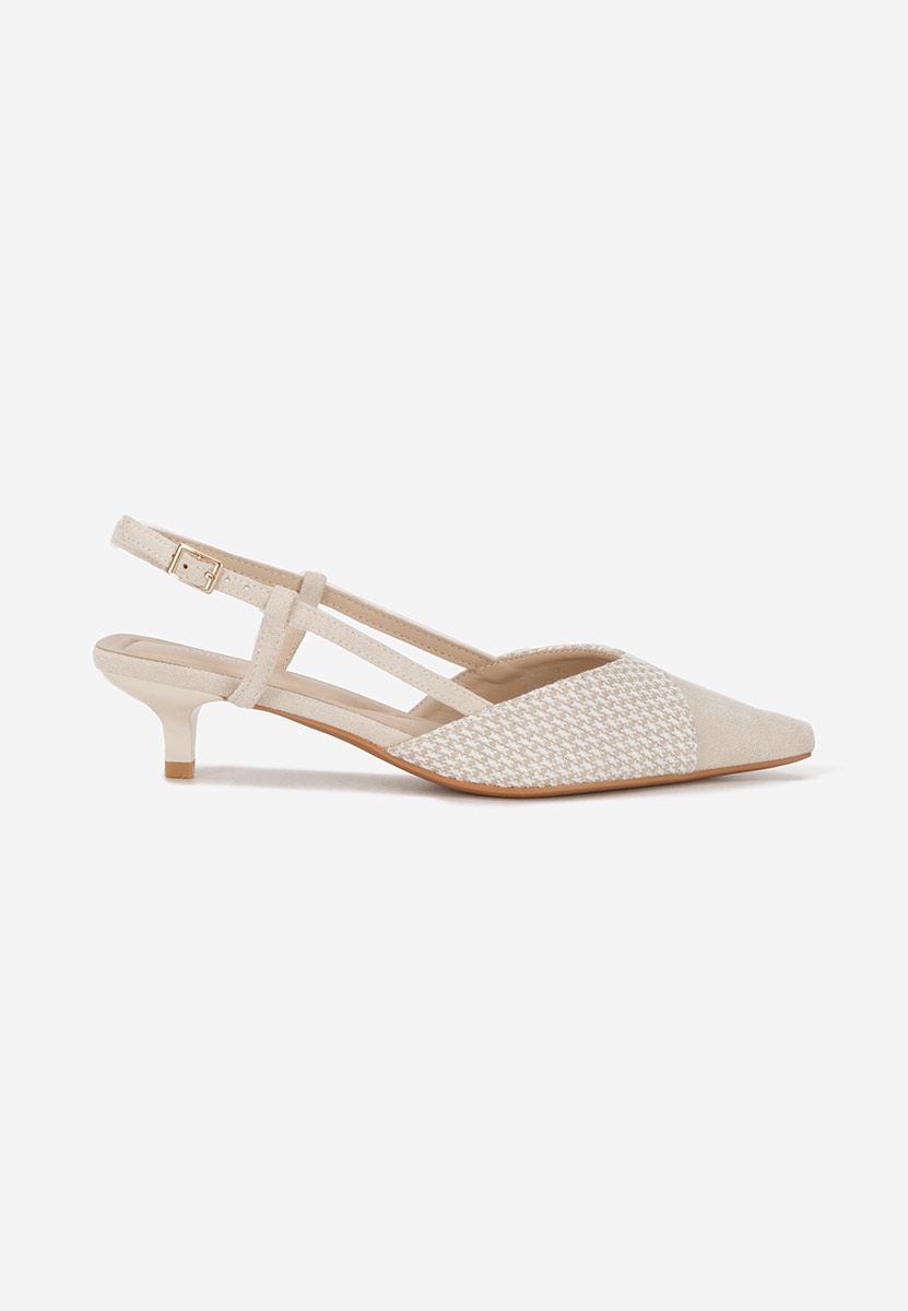 Pantofi slingback Mayuka bej