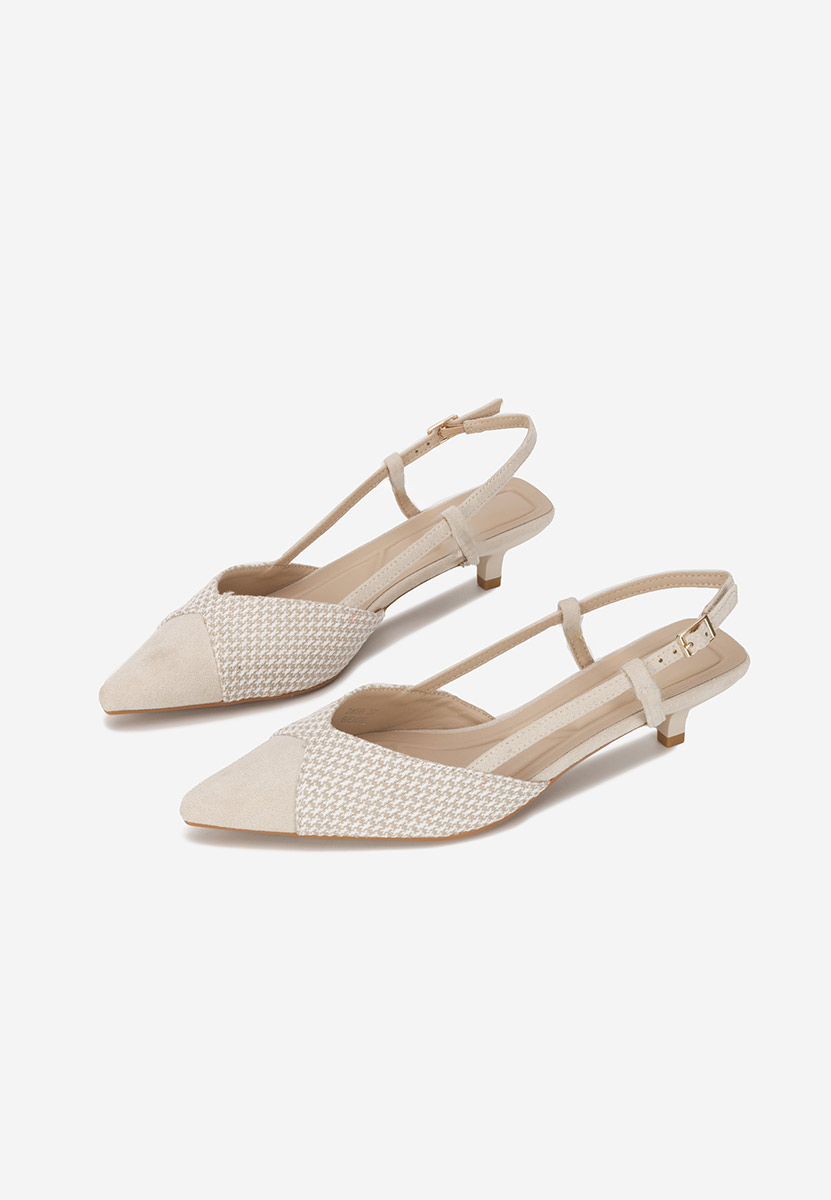 Pantofi slingback Mayuka bej