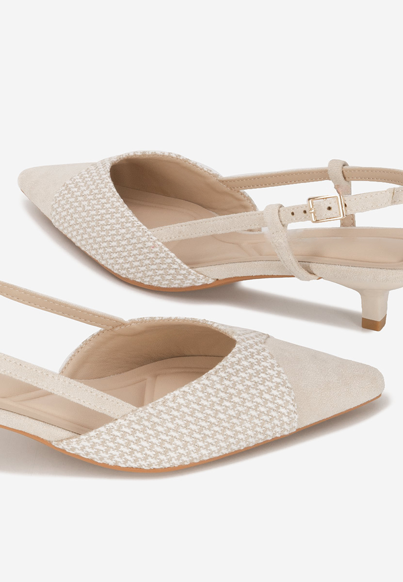 Pantofi slingback Mayuka bej