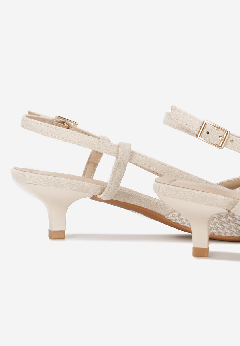 Pantofi slingback Mayuka bej