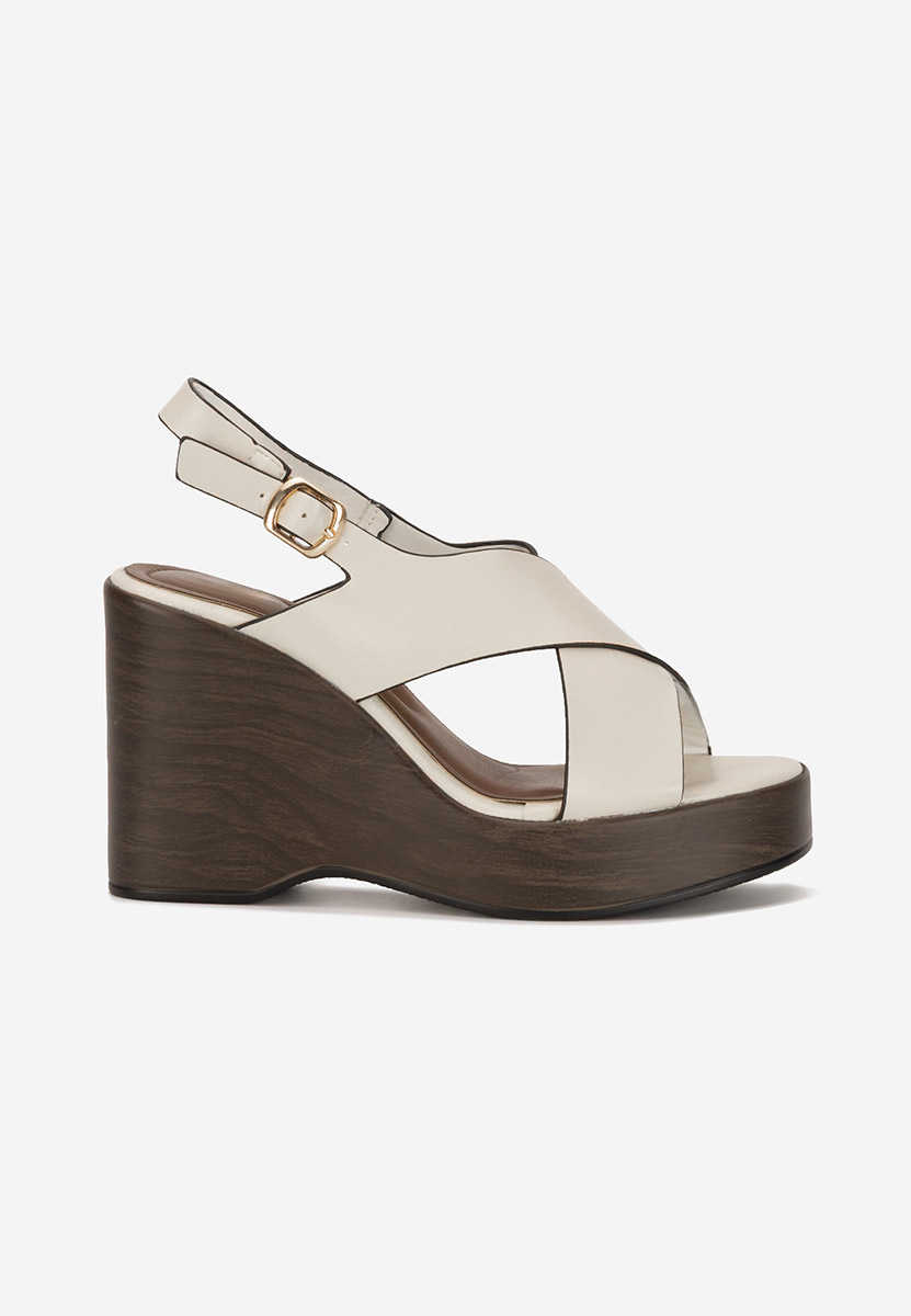 Sandale cu platforma Sarania bej