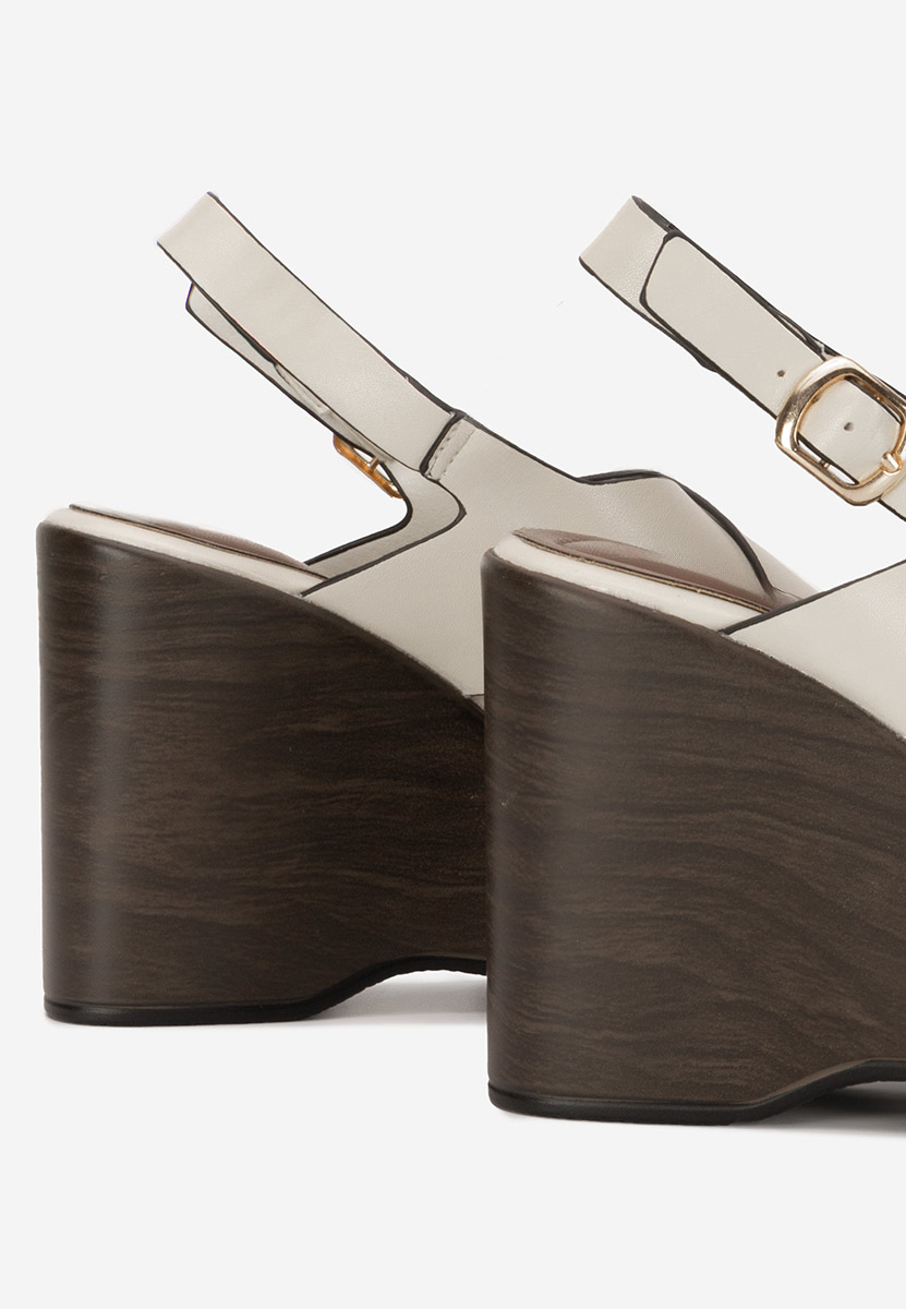 Sandale cu platforma Sarania bej