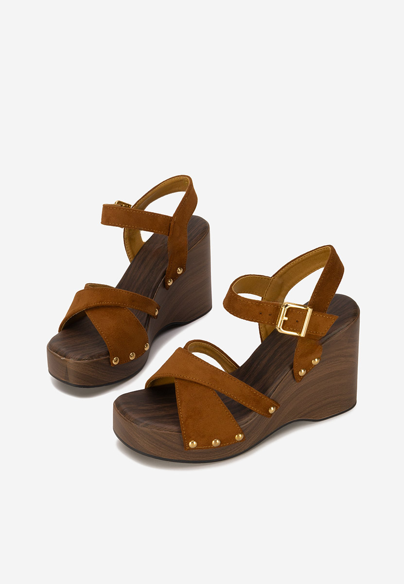 Sandale cu platforma Ricky V2 maro