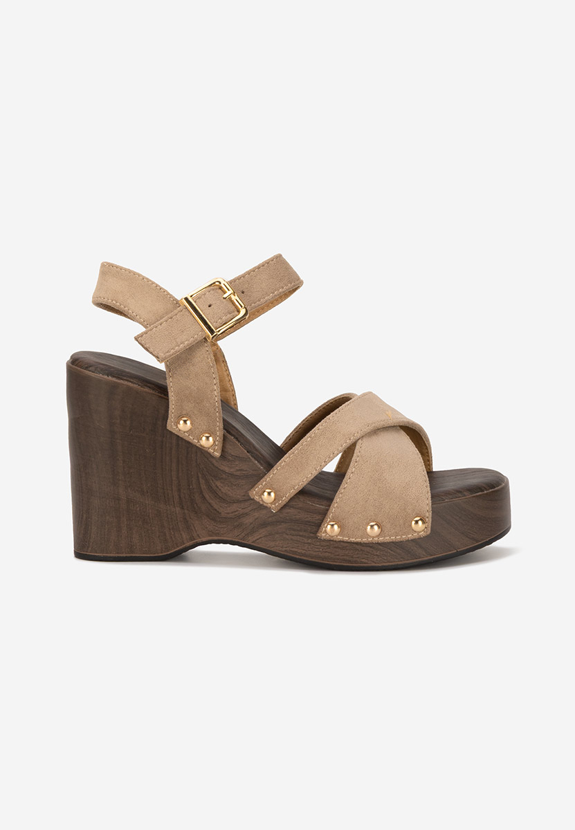 Sandale cu platforma Ricky kaki