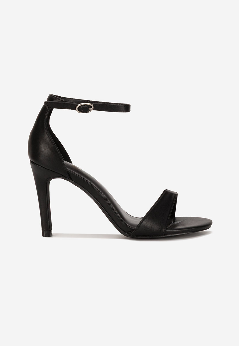 Sandale cu toc Sellina negre