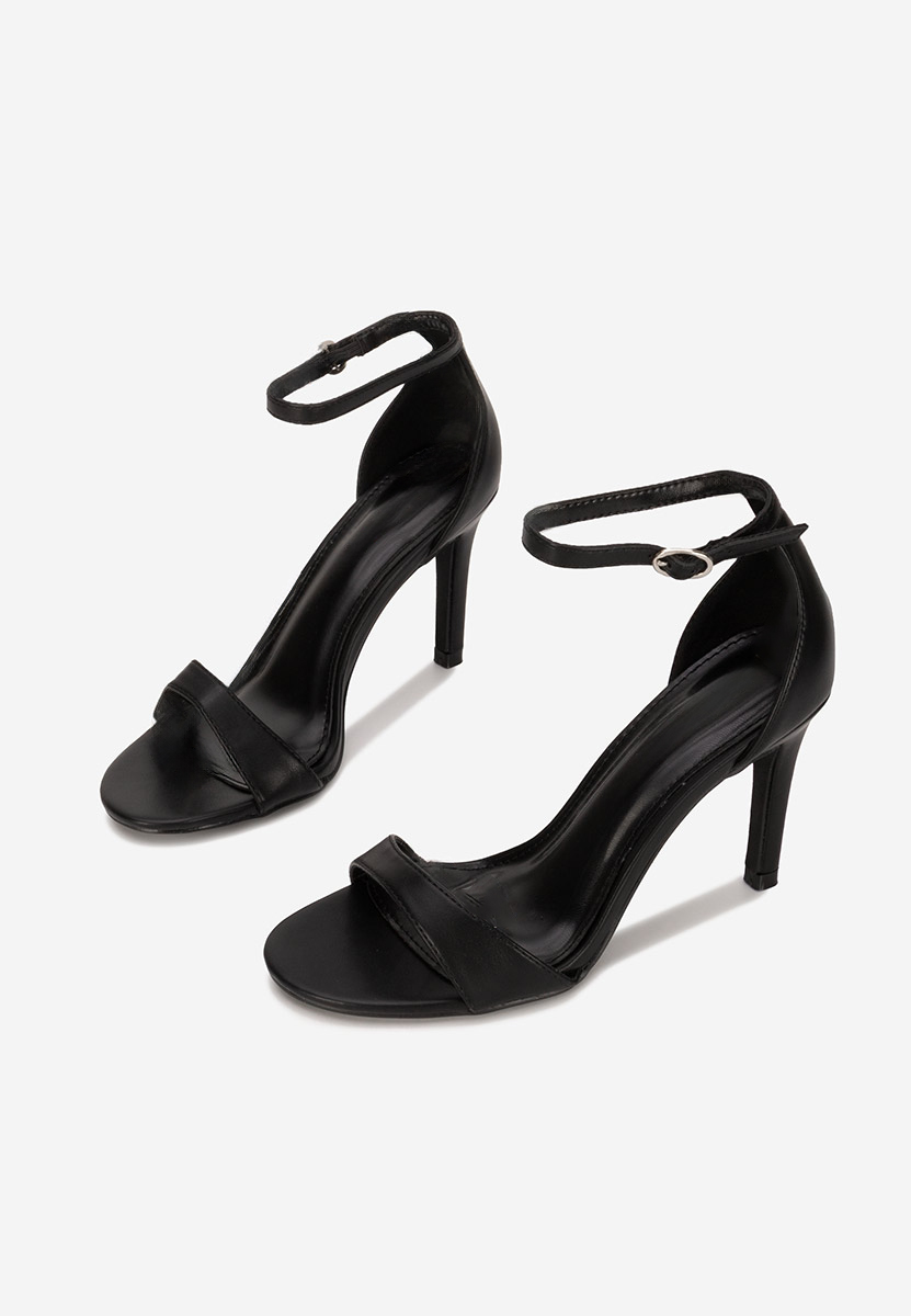 Sandale cu toc Sellina negre