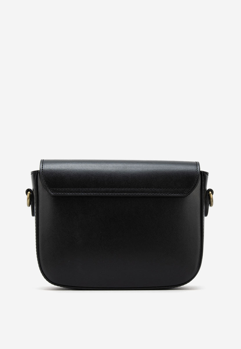 Geanta din piele naturala Nissea neagra