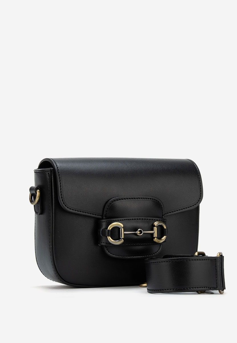 Geanta din piele naturala Nissea neagra