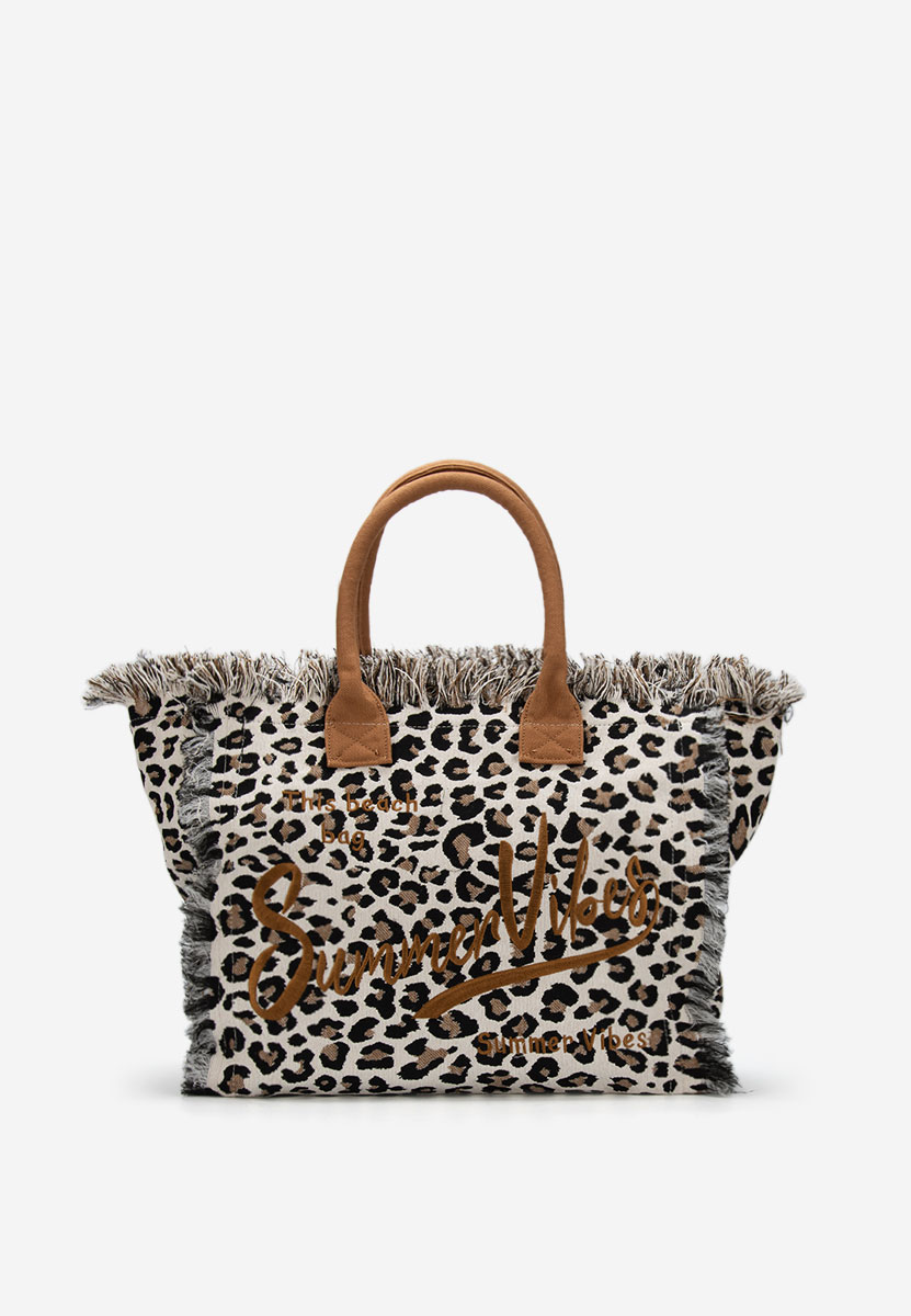 Geanta de plaja Aulelia V2 leopard